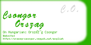 csongor orszag business card